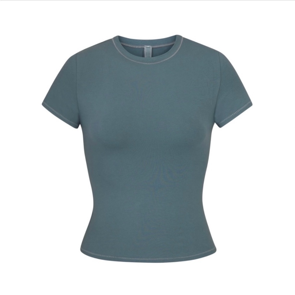 SKIMS Cotton Jersey T-shirt | Kyanite
